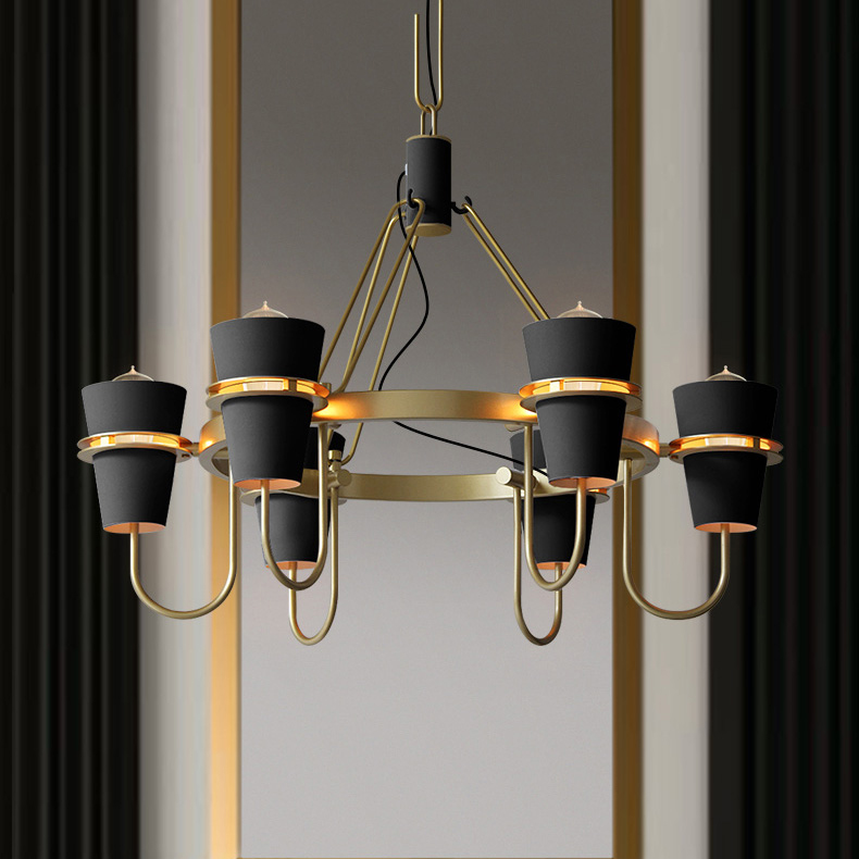 Подвесная люстра REINAR B D78 Black by ImperiumLoft
