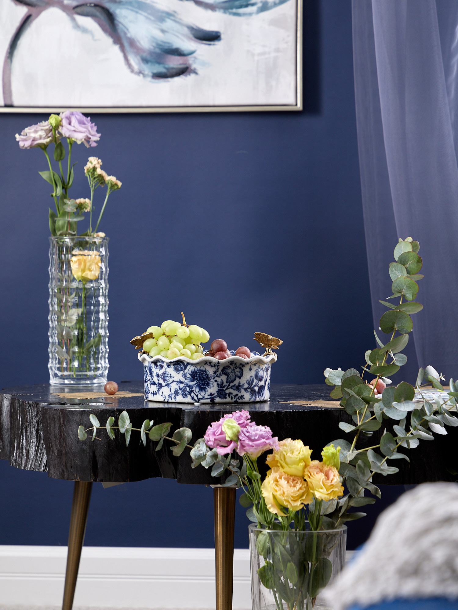 Чаша с бабочками Glasar D887HC/QEN317