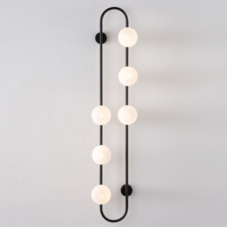 Настенное Бра Hoop Wall H115 Black By Imperiumloft