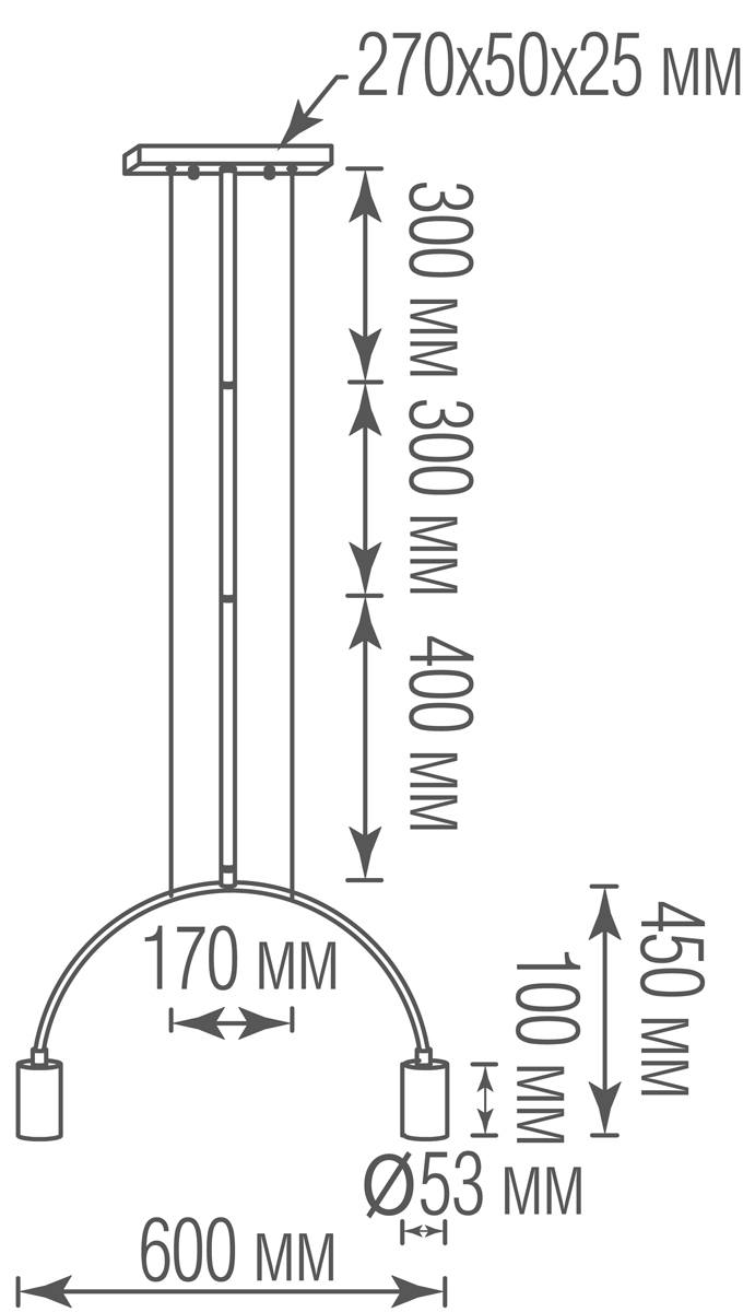 Подвесной светильник Donolux S111018/2Brass