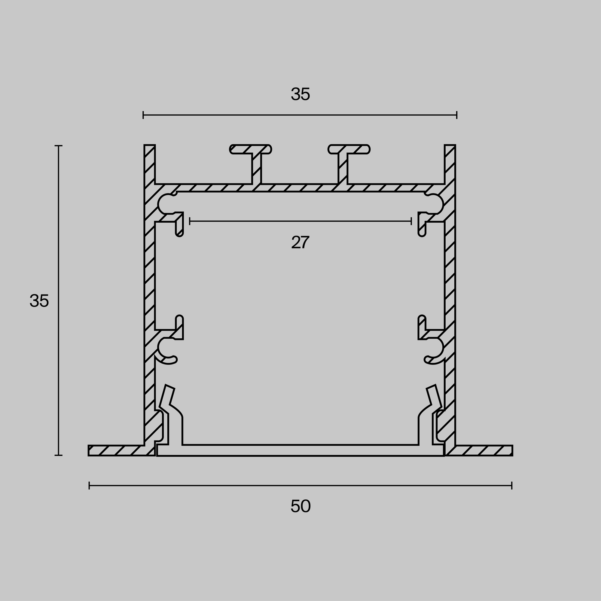 Комплектующие к светодиодной ленте Led Strip ALM-5035-S-2M