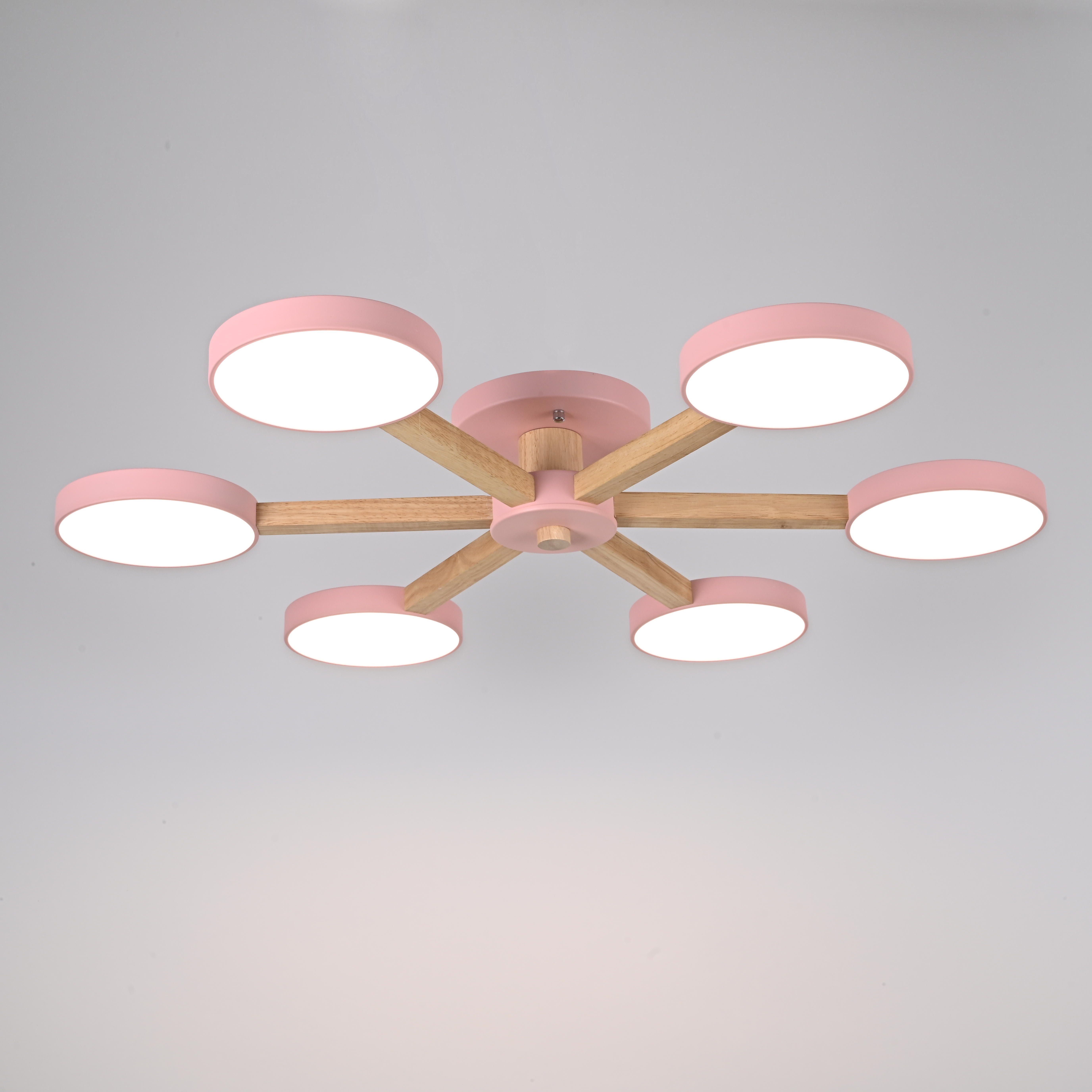 Потолочная люстра TURNA 6 Pink by ImperiumLoft