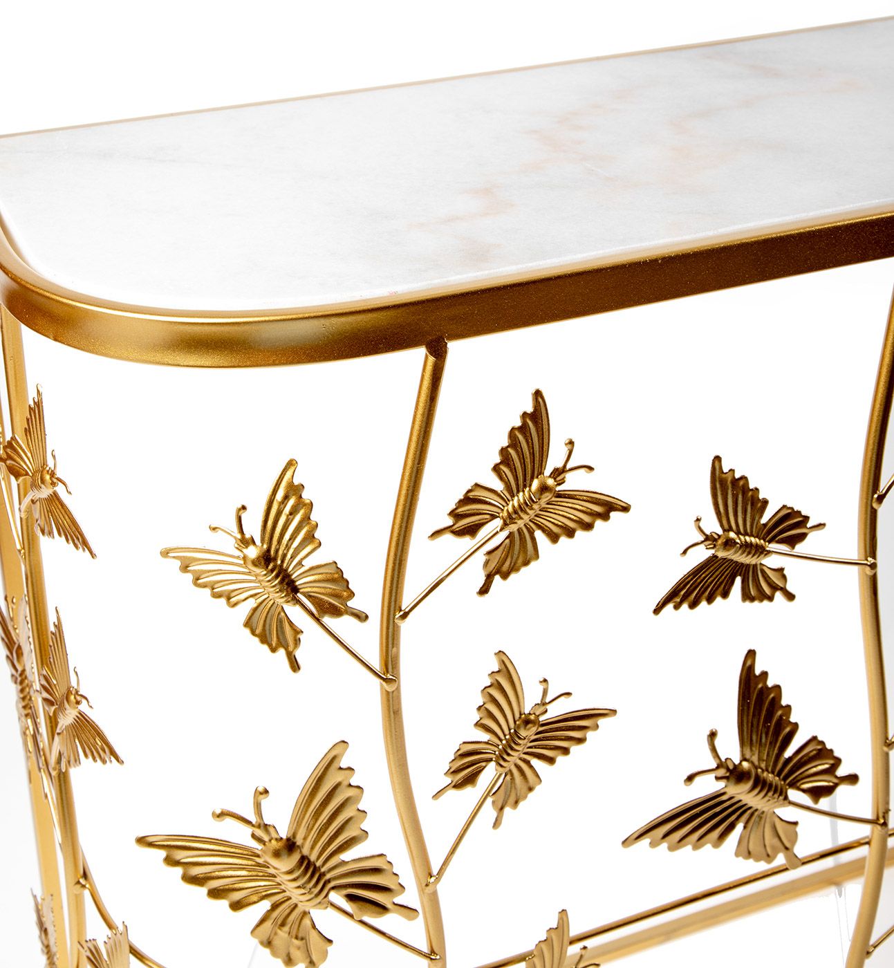 Консоль с белым мрамором Glasar 54-109