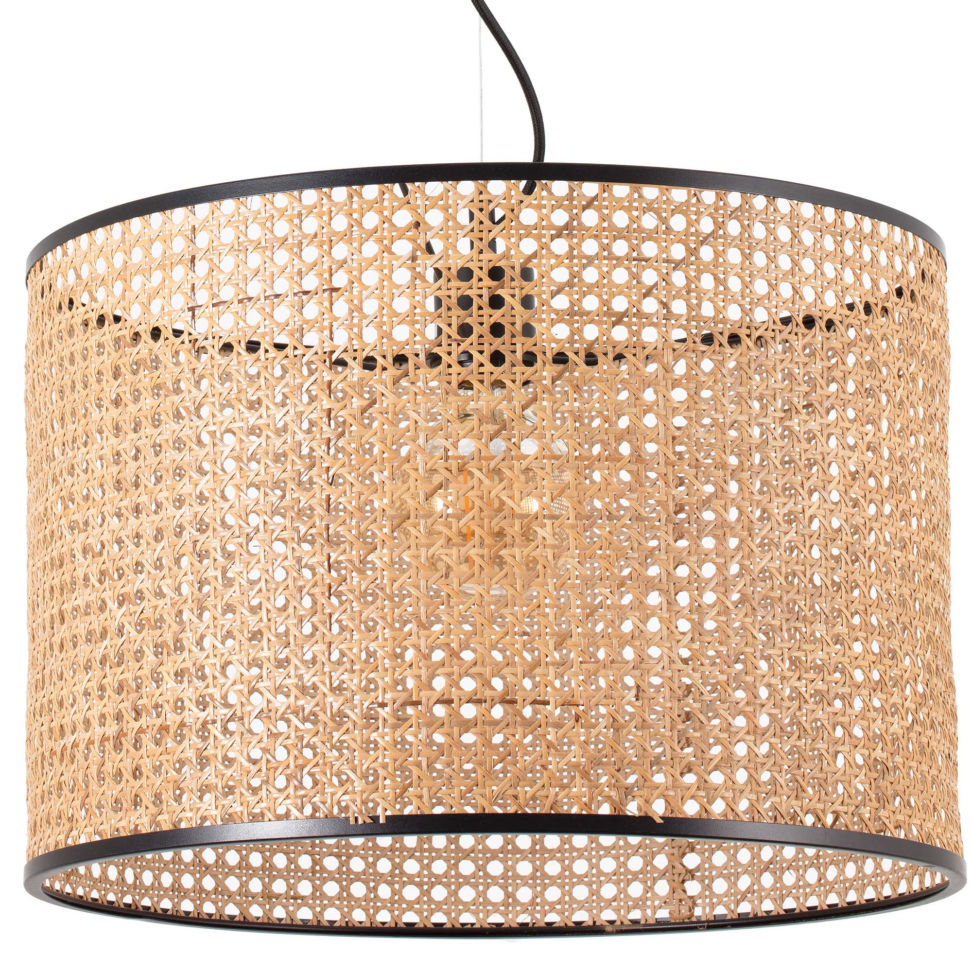Люстра Mambo черный/ротанг ø450 Faro