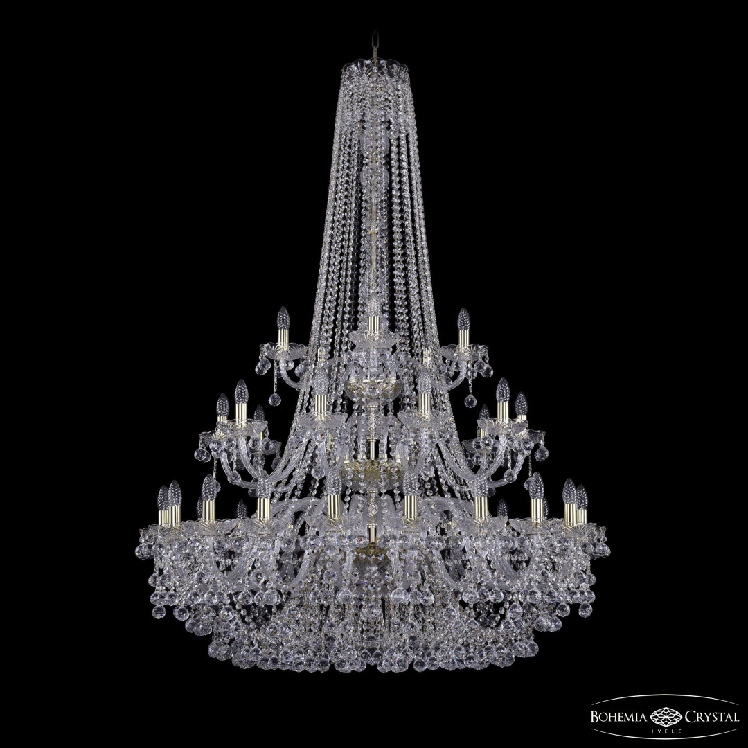 Люстра хрустальная 1409/20+10+5/400/h-160/3d G