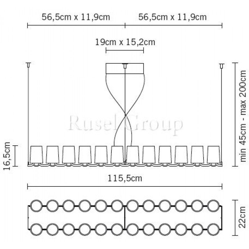 Подвесной светильник Fabbian Dono Rigato D65 A02 00