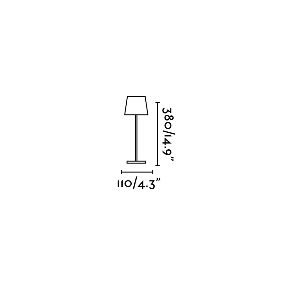 Портативная лампа Toc серая Faro