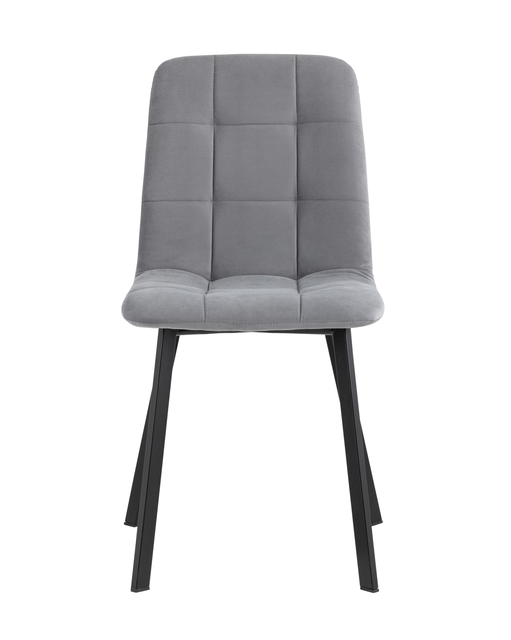 Стул Oliver Square велюр серый Stool Group