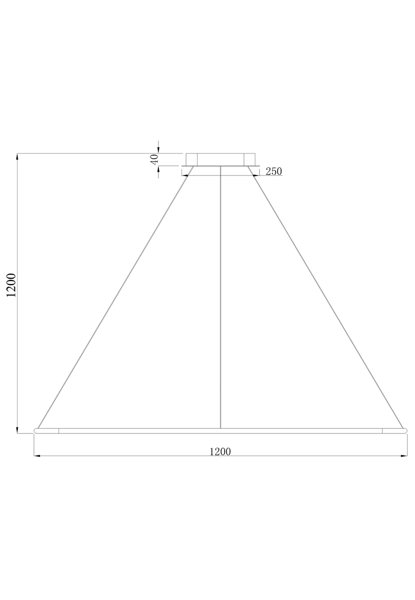 Подвесной светодиодный светильник Donolux S111024/1SQ 90W Black In