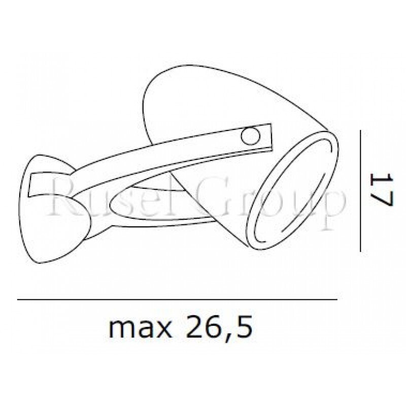 Настенно-потолочный светильник de MAJO SPOKE A1/P1 G53-12V
