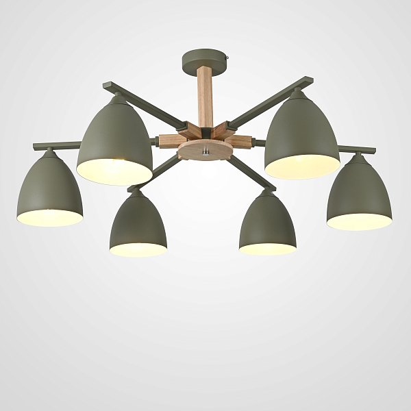 Потолочная люстра NOA 6 Olive by ImperiumLoft
