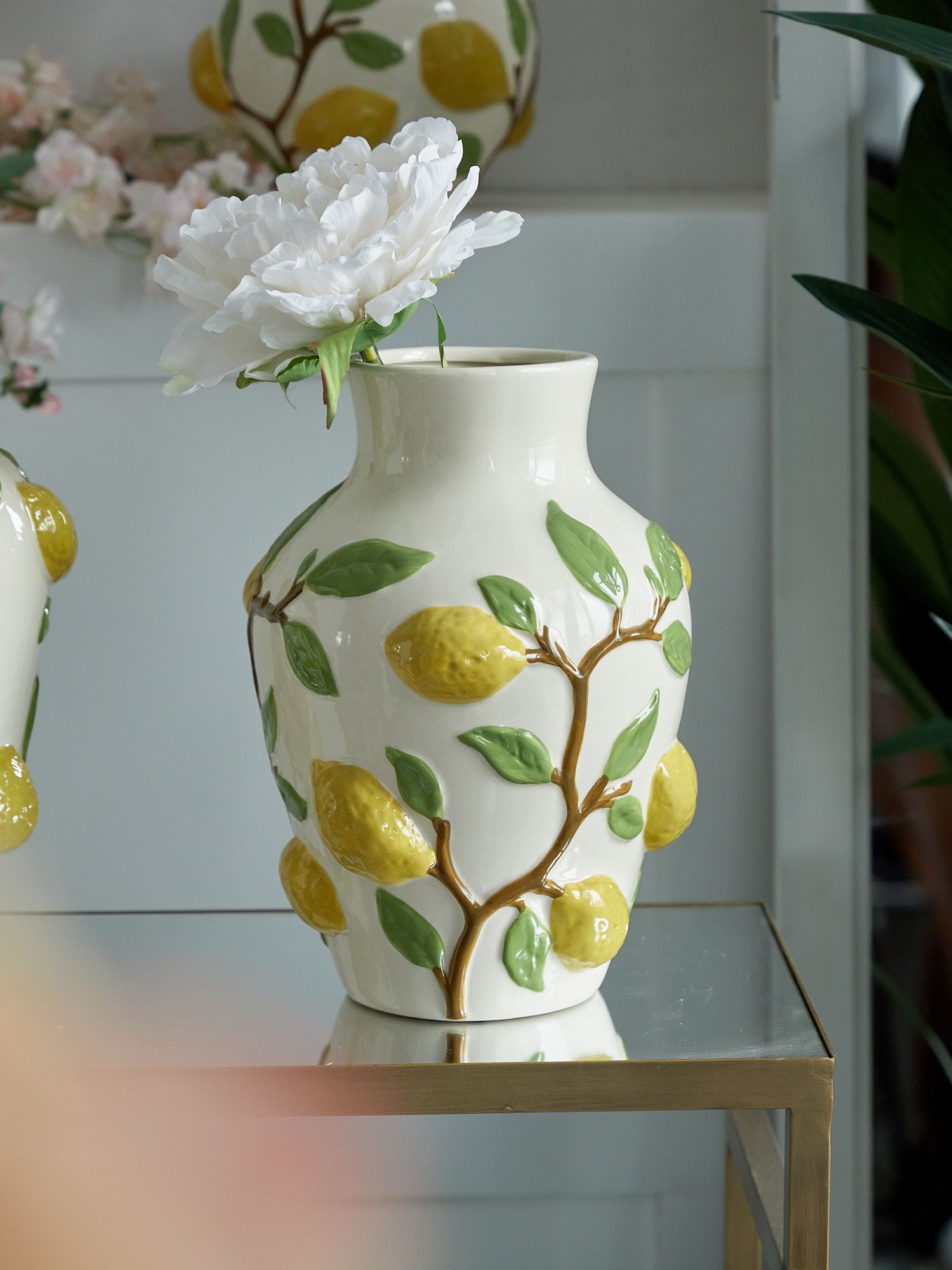 Ваза с лимонами Glasar C5545