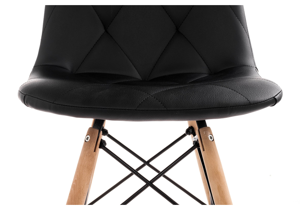Стул деревянный Woodville Kvadro 1 black / wood 15366