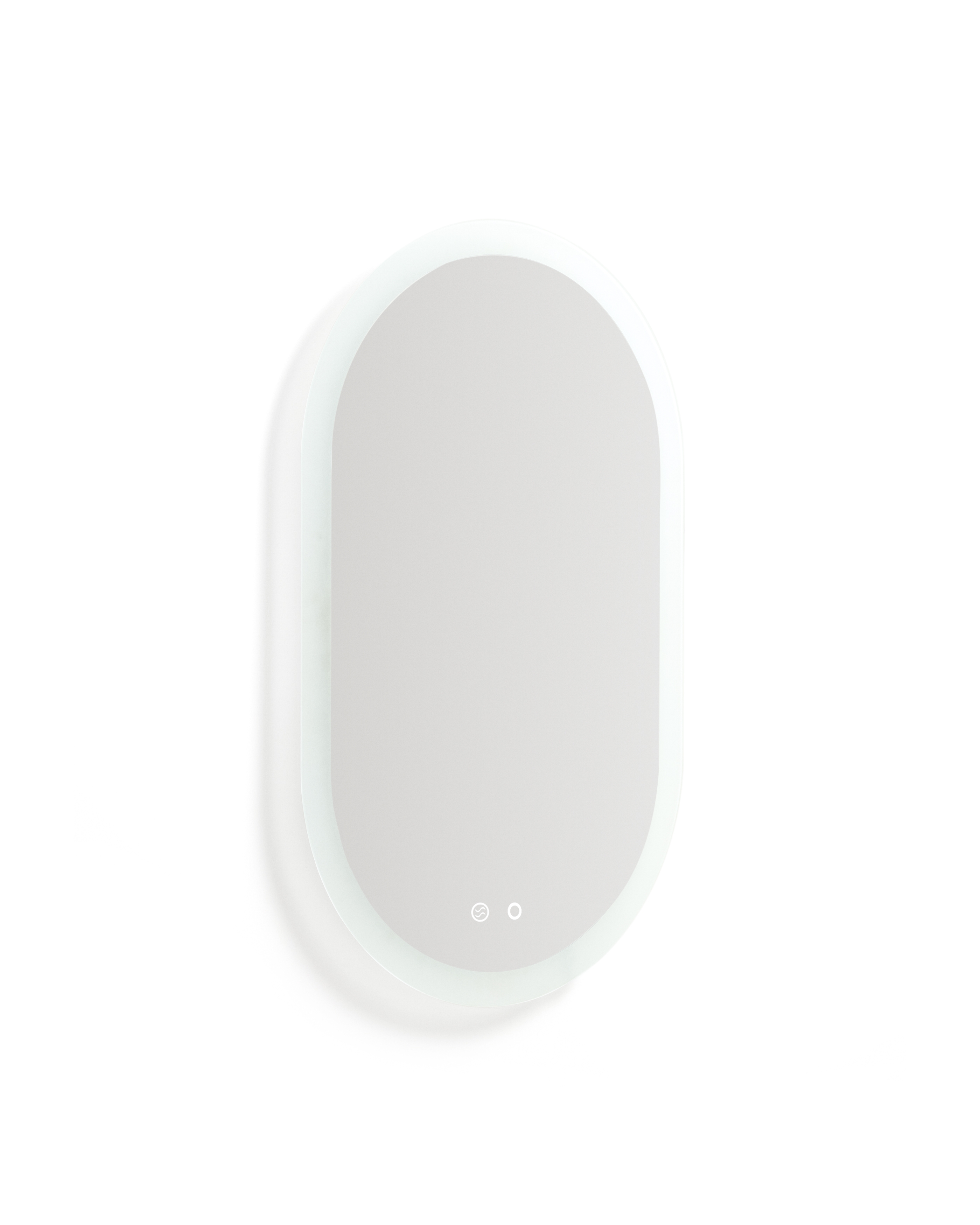 Овальное зеркало для ванной Mervi со LED подсветкой и защитой от запотевания 80 x 50 см La Forma (ex Julia Grup)