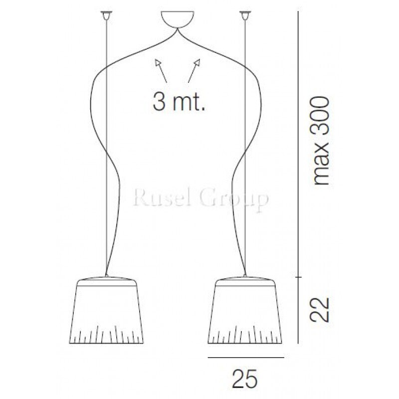 Подвесной светильник Vistosi CLOTH SP P D2