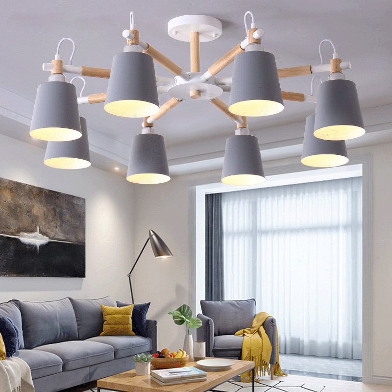 Люстра на штанге VARDA 8 lamps Green by ImperiumLoft