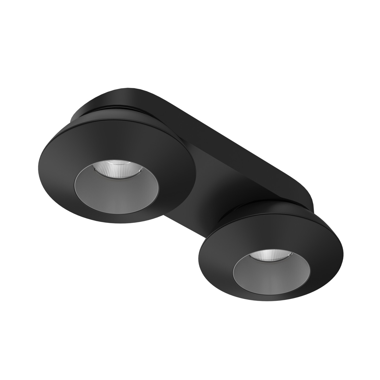 Накладной  светодиодный светильник Ledron KRIS SLIM 2 Black-Grey