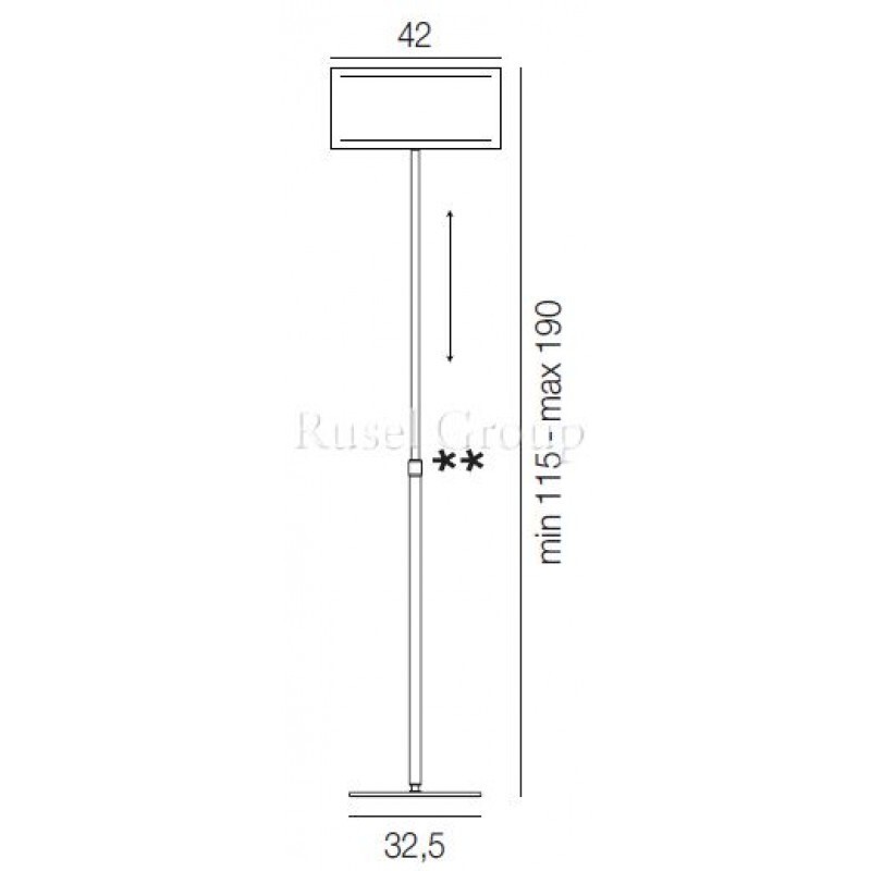 Напольный светильник Vistosi THOR PT 42