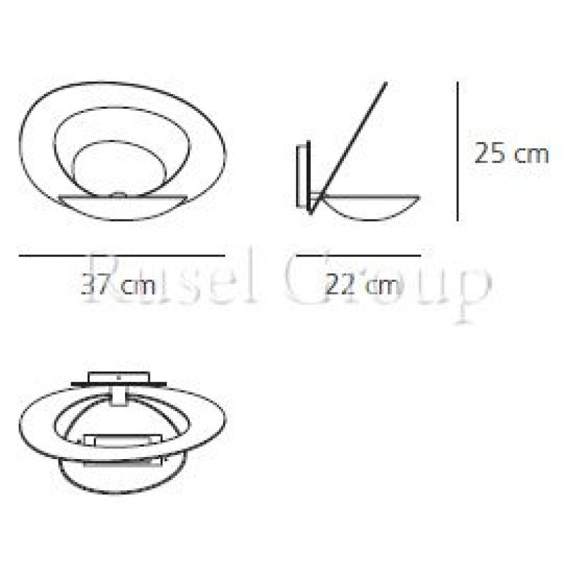 Настенный светильник Artemide PIRCE PARETE