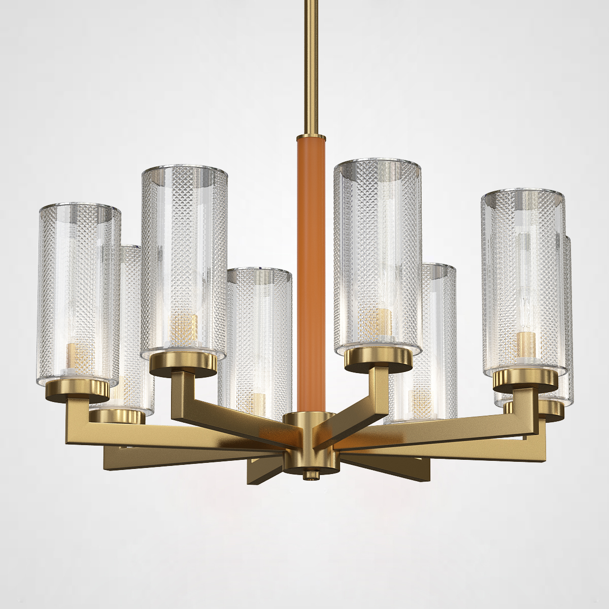 Потолочная люстра ADELEINE L8 Brown by ImperiumLoft