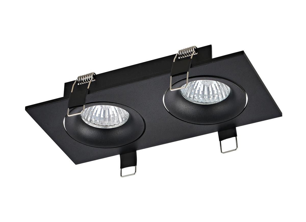 Встраиваемый поворотный светильник под сменную лампу Donolux DL18412/02TSQ Black