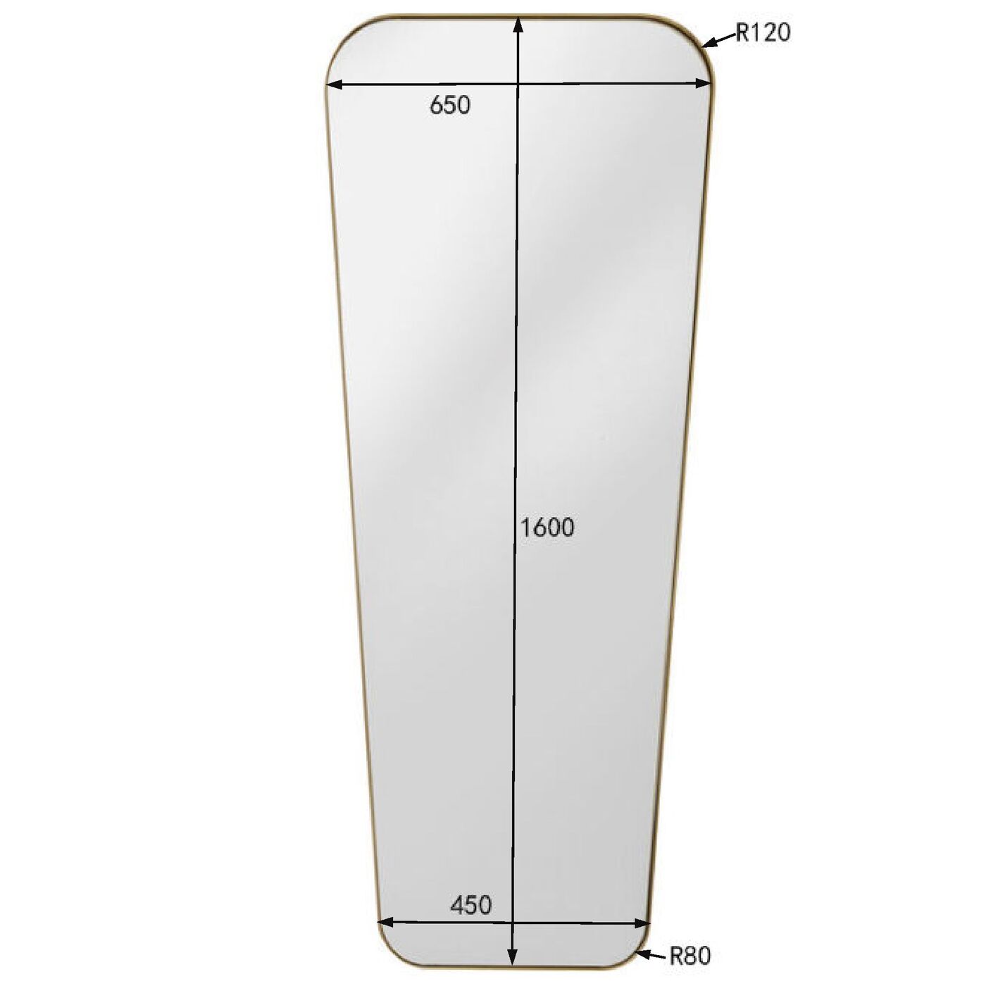 Зеркало настенное Opera 65x160 см KARE 80119