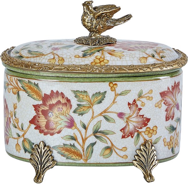 Шкатулка с птичкой Glasar 31G2233/B788C/X1799