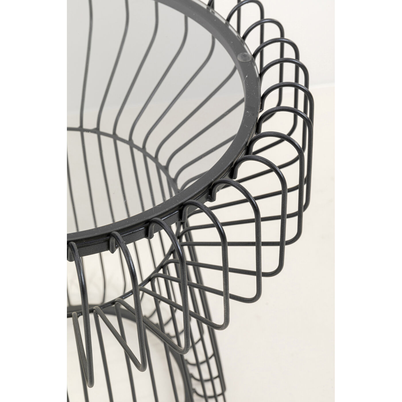 Приставной стол Lisboa Black Ø38cm KARE 70155