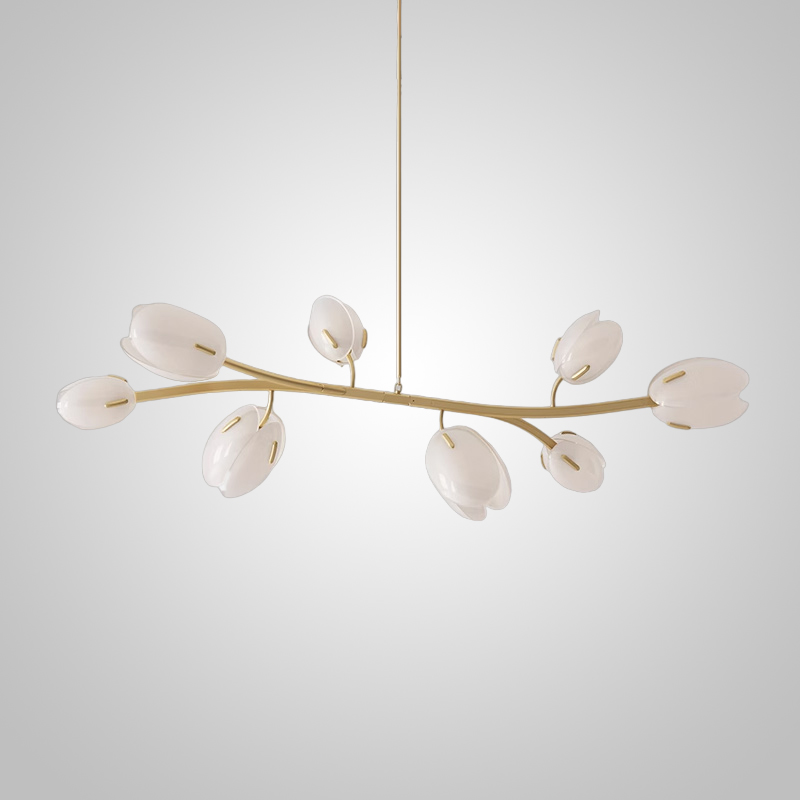 Реечный, рядный светильник LILLY L White by ImperiumLoft