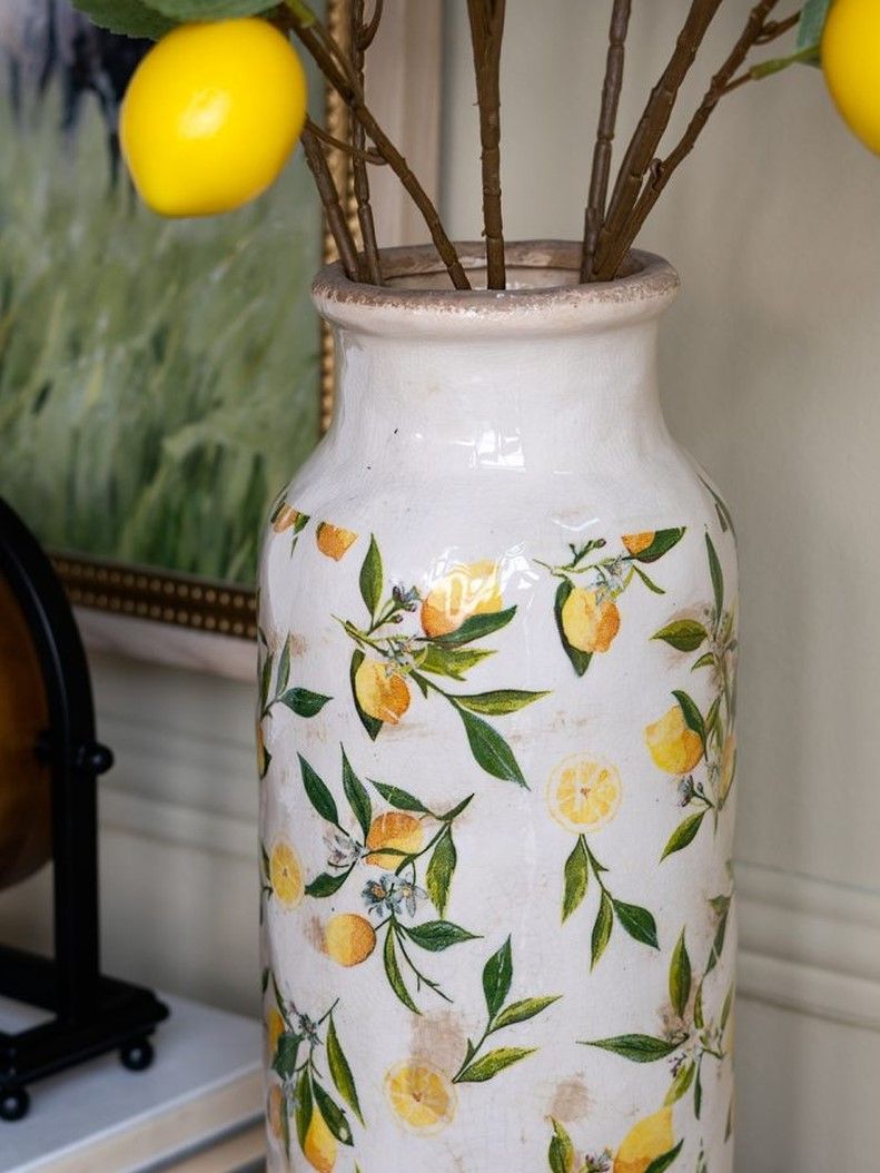 Ваза с лимонами Glasar C5612