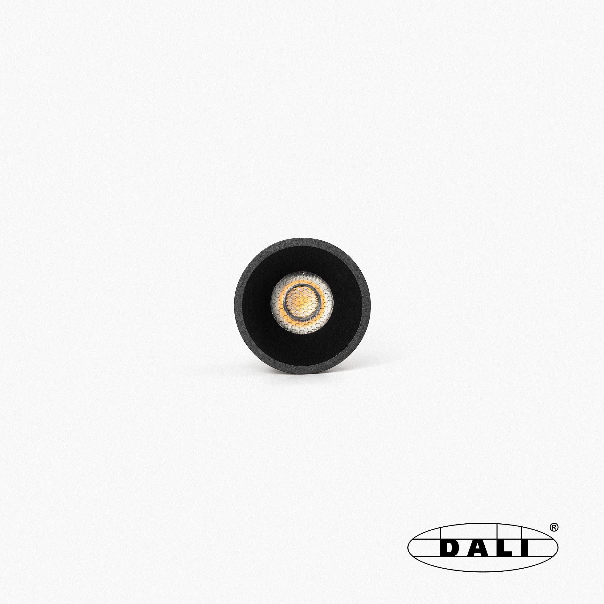 Tulipa Черный встраиваемый даунлайт 7W 36° 2700K CRI90 DALI Faro