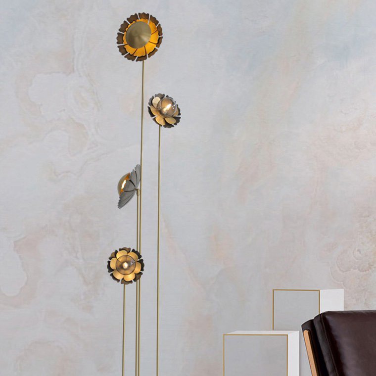 Торшер CAMELLIA FL Чёрный by ImperiumLoft