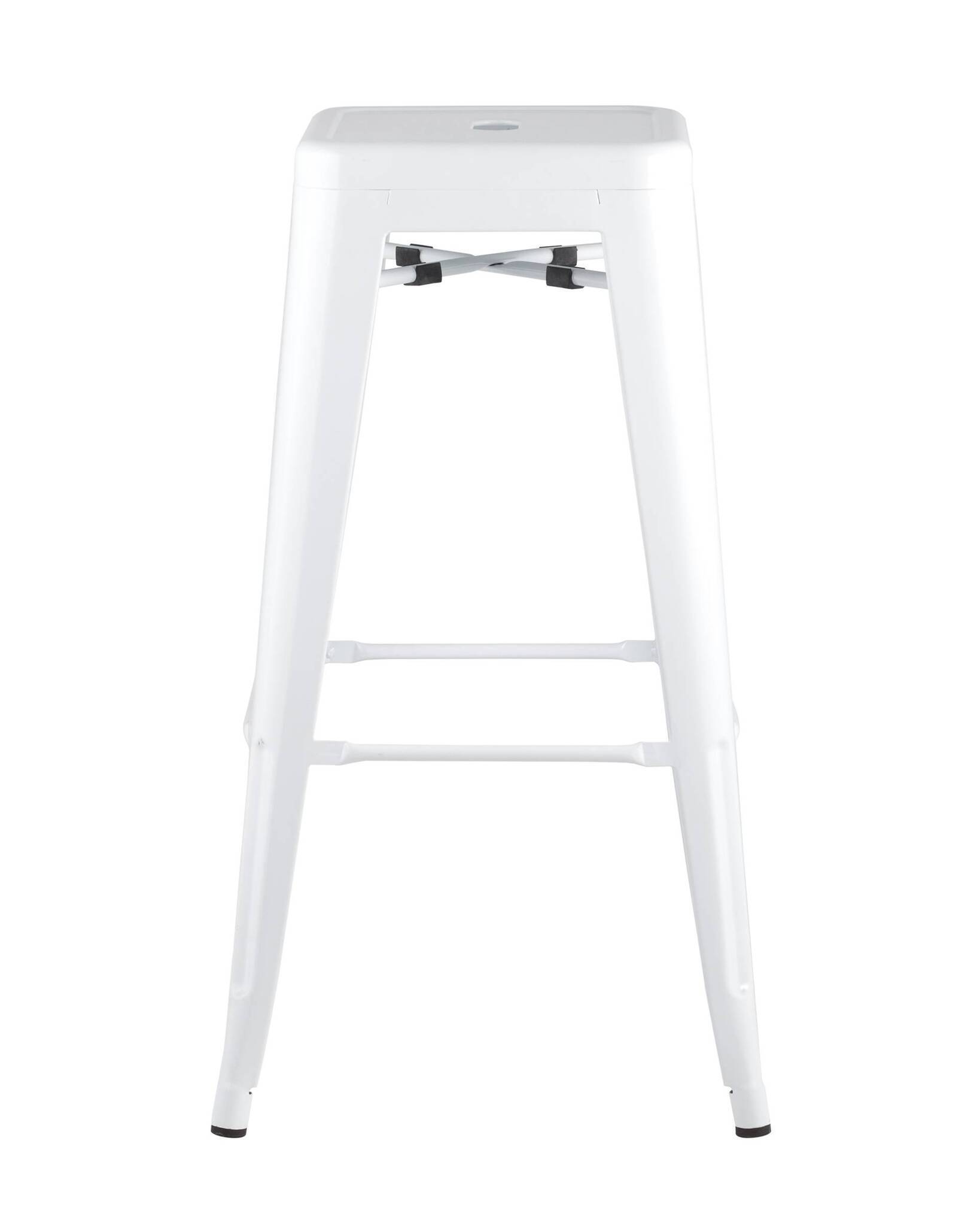 Стул барный TOLIX белый глянцевый Stool Group