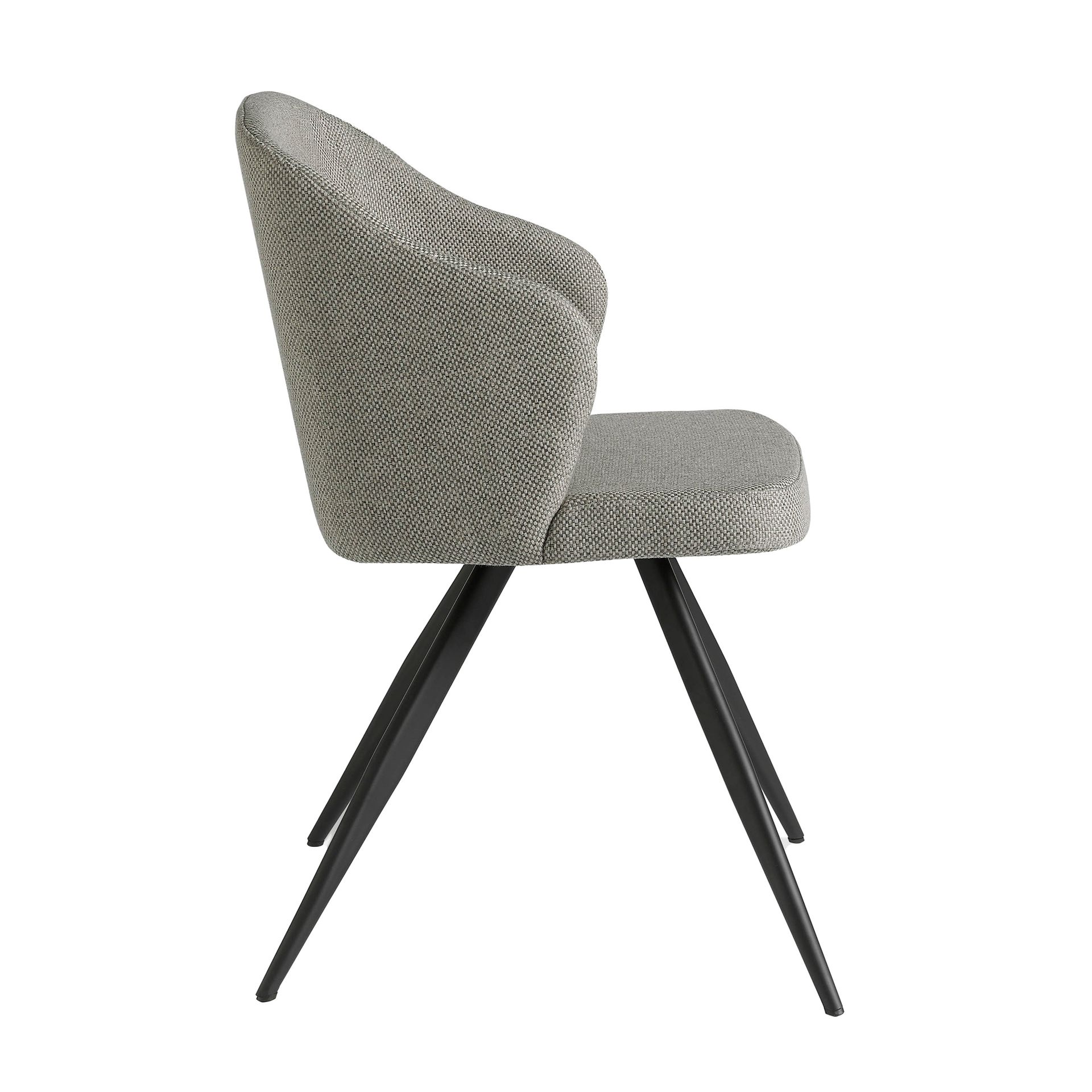 Стул F3208-GRIS /4057 черные ножки Angel Cerda