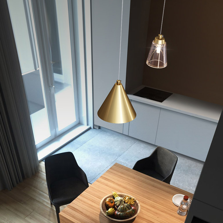 Подвесной светильник ADRIELL black brass by ImperiumLoft