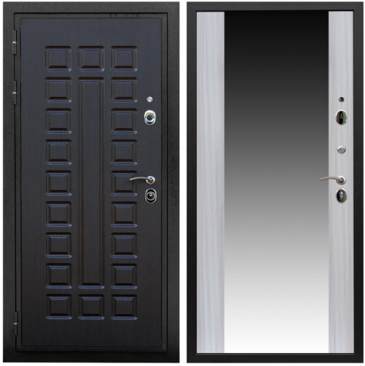 Дверь входная Graf Триумф МДФ 16 мм ФЛ-183 Венге ГОТОВАЯ / ФЛЗ СБОРНАЯ СБ-16 Сандал белый