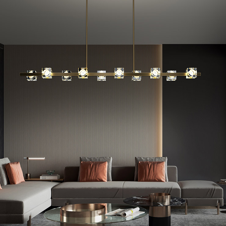 Потолочный светильник MICHAL LONG L8 Brass by ImperiumLoft