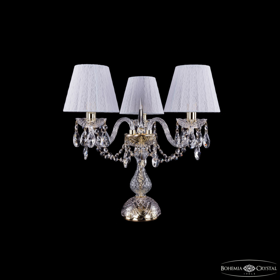 Настольная лампа хрустальная 1406L/3/141-39 G SH13-160