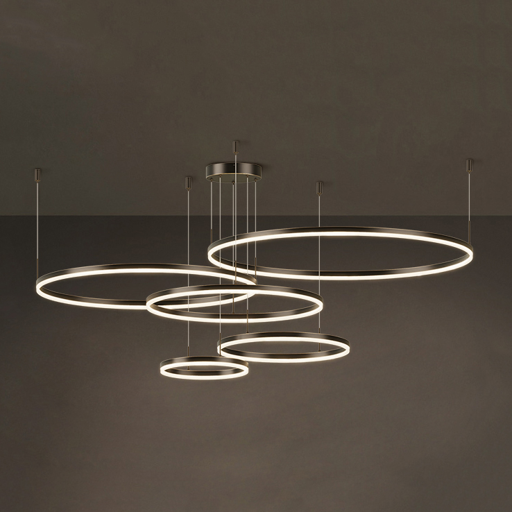 Подвесная люстра CRUISE BLACK LUX D20+40+60+80+100 by ImperiumLoft