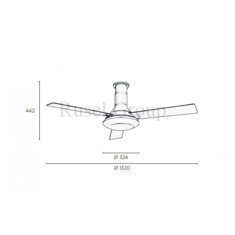 Потолочный вентилятор Leds C4 FUS