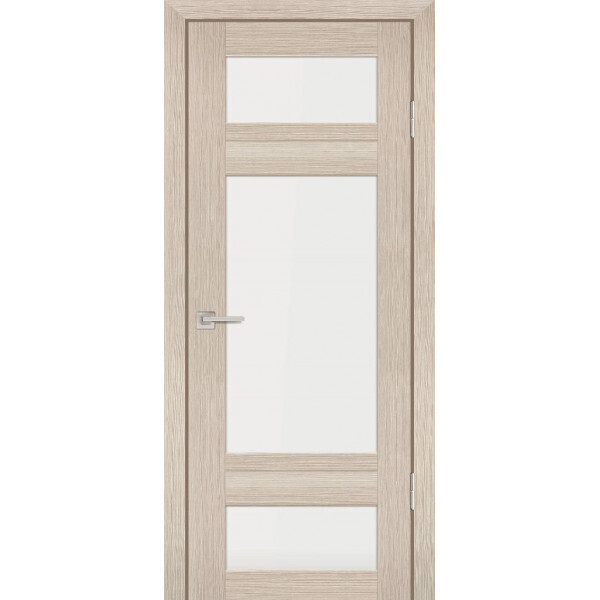 Межкомнатная дверь Graf PS-06 белый сатинат Капучино Мелинга (2000 х 700)