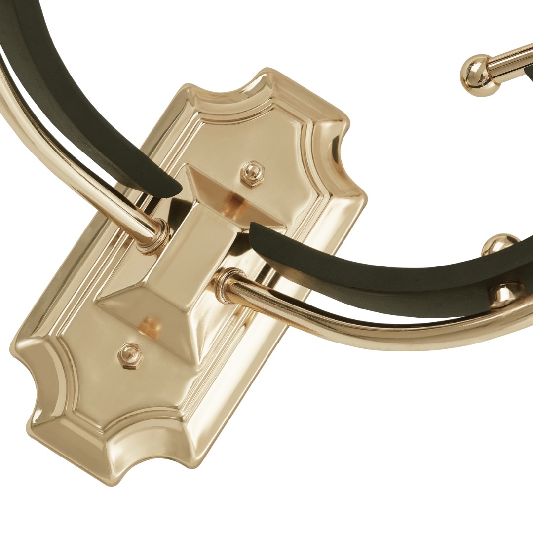 Бра с плафонами 302237/2W Bk/Gd Arte Milano