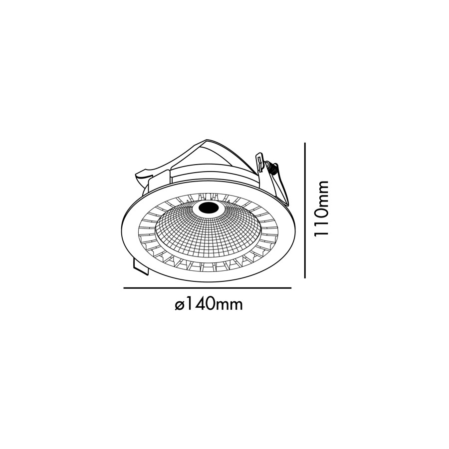 Встраиваемый светильник Mini Optic CRI95 17 белый Faro