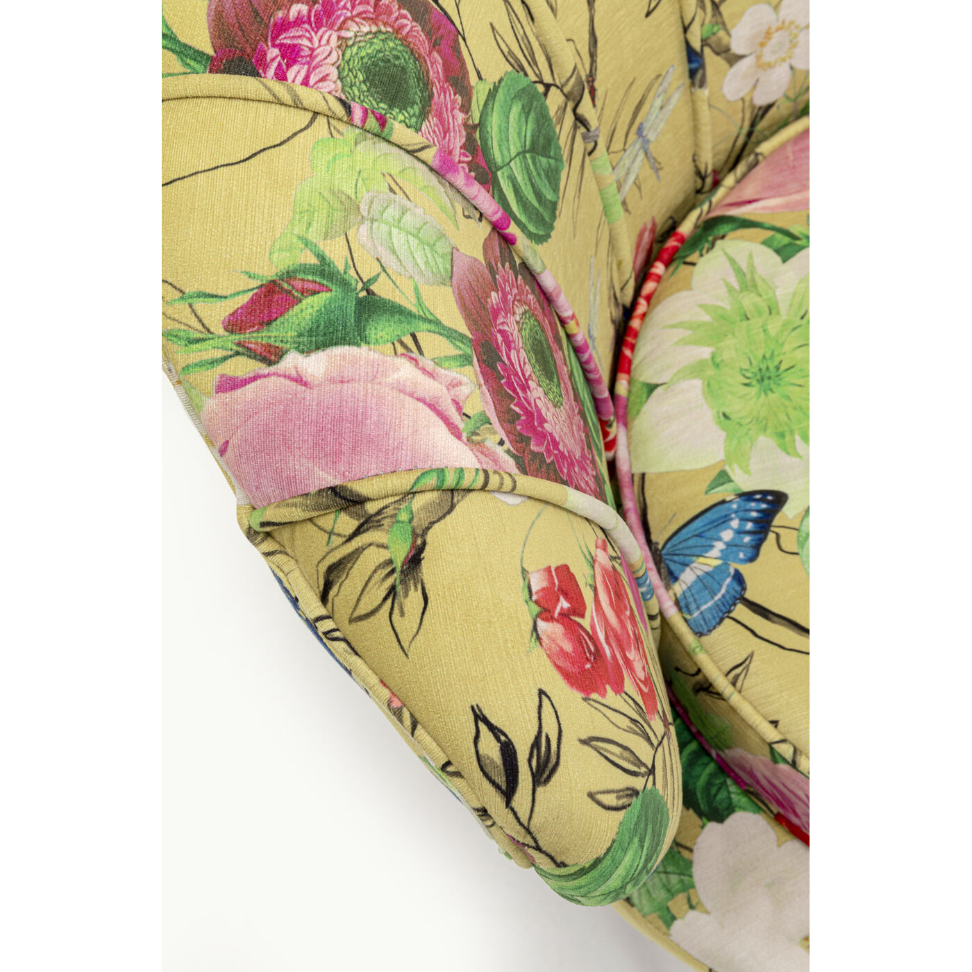 Кресло Water Lily Gold Flower Fever Yellow KARE 71154