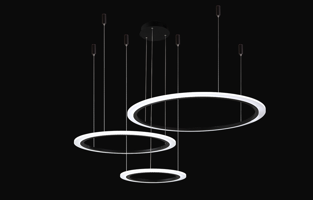Люстра Crystal Lux MANZANA SP67W LED D400+600+800 BLACK