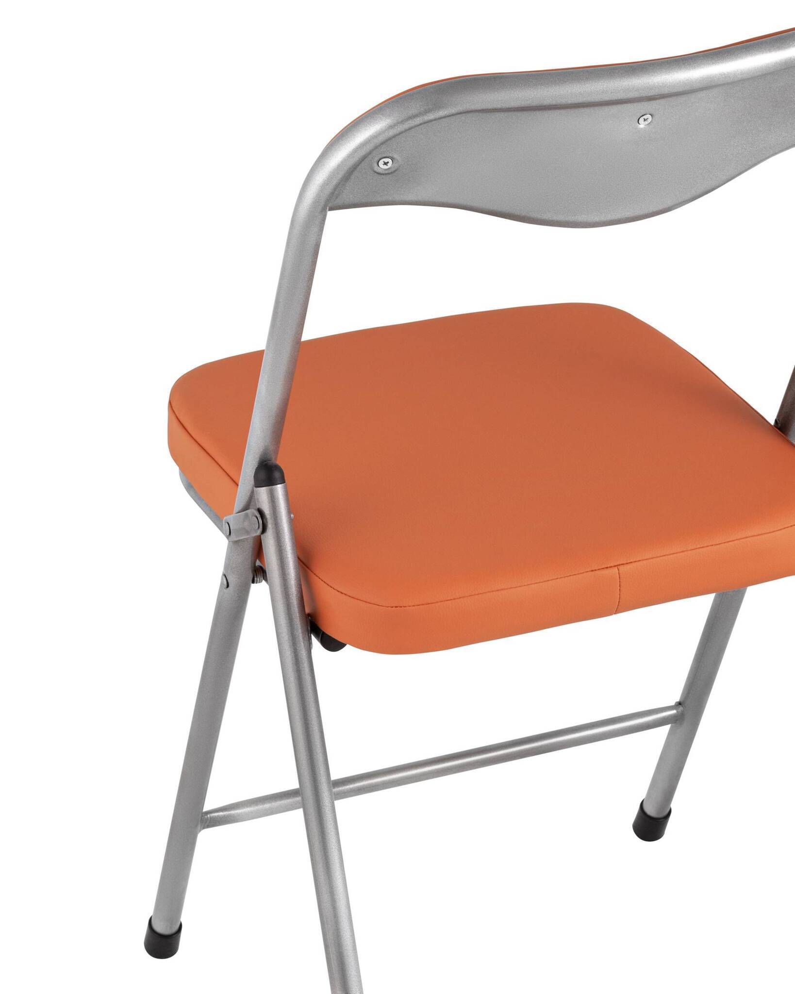 Стул складной ДЖОН металлик, оранжевый Stool Group