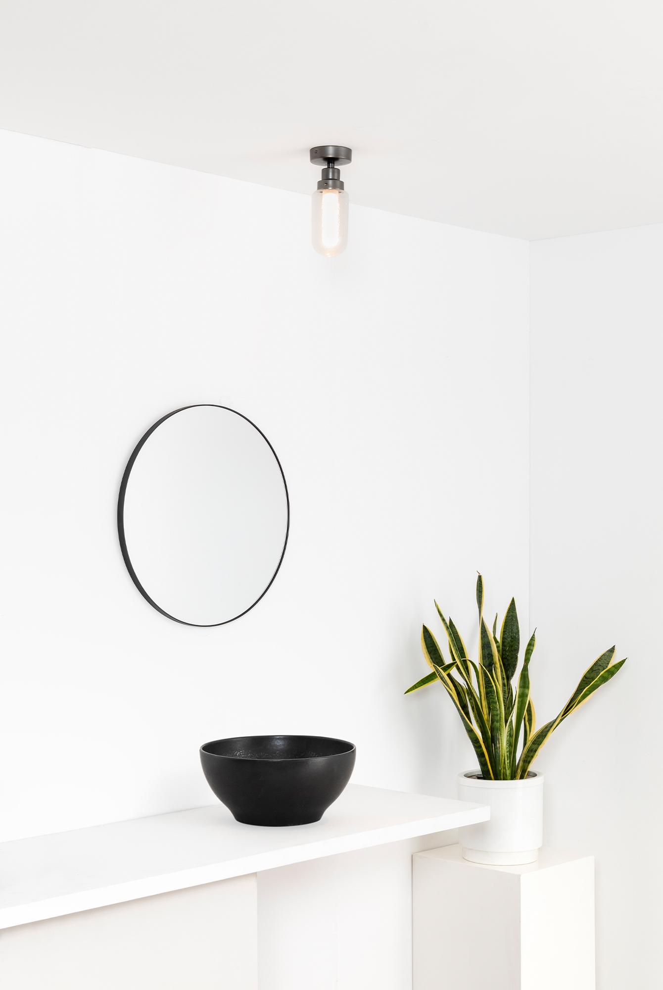 Потолочный светильник Brume серый металлик Faro