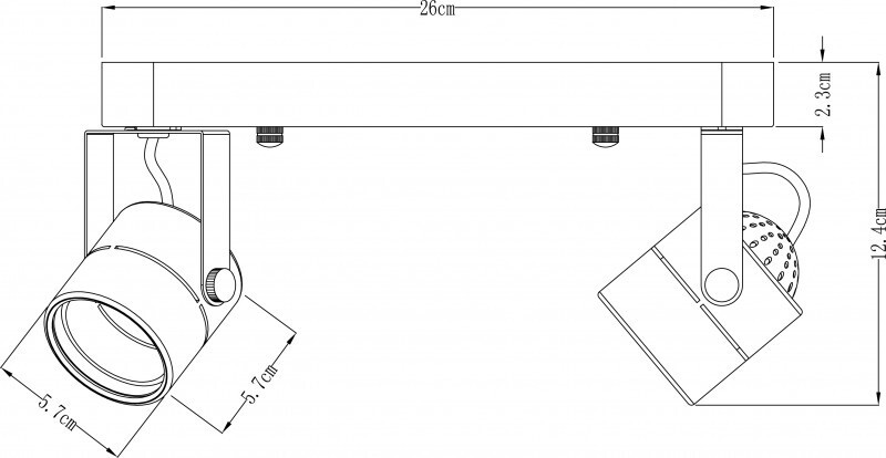 Спот Arte Lamp A1310PL-2BK