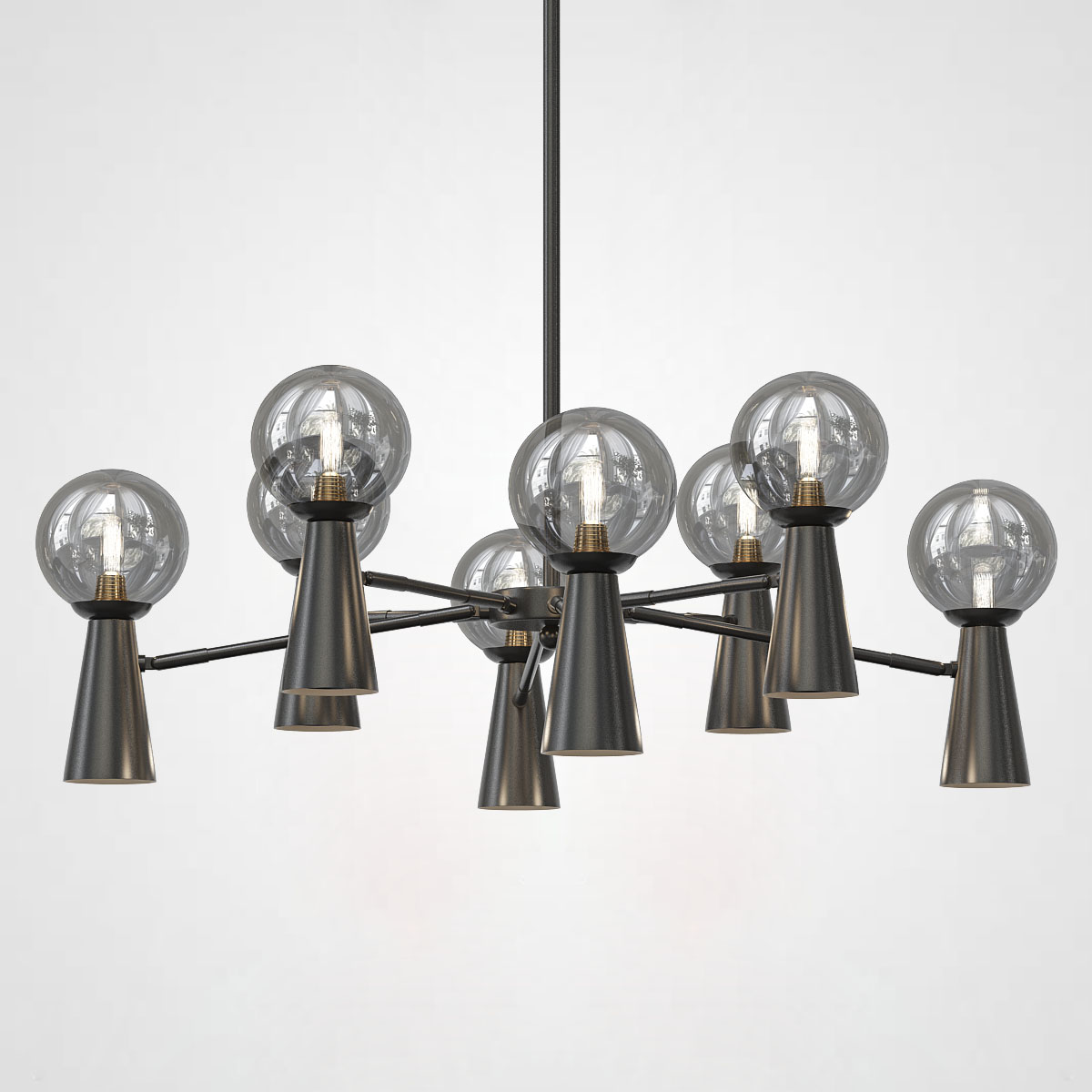 Потолочная люстра ABELINA L16 Black Grey by ImperiumLoft