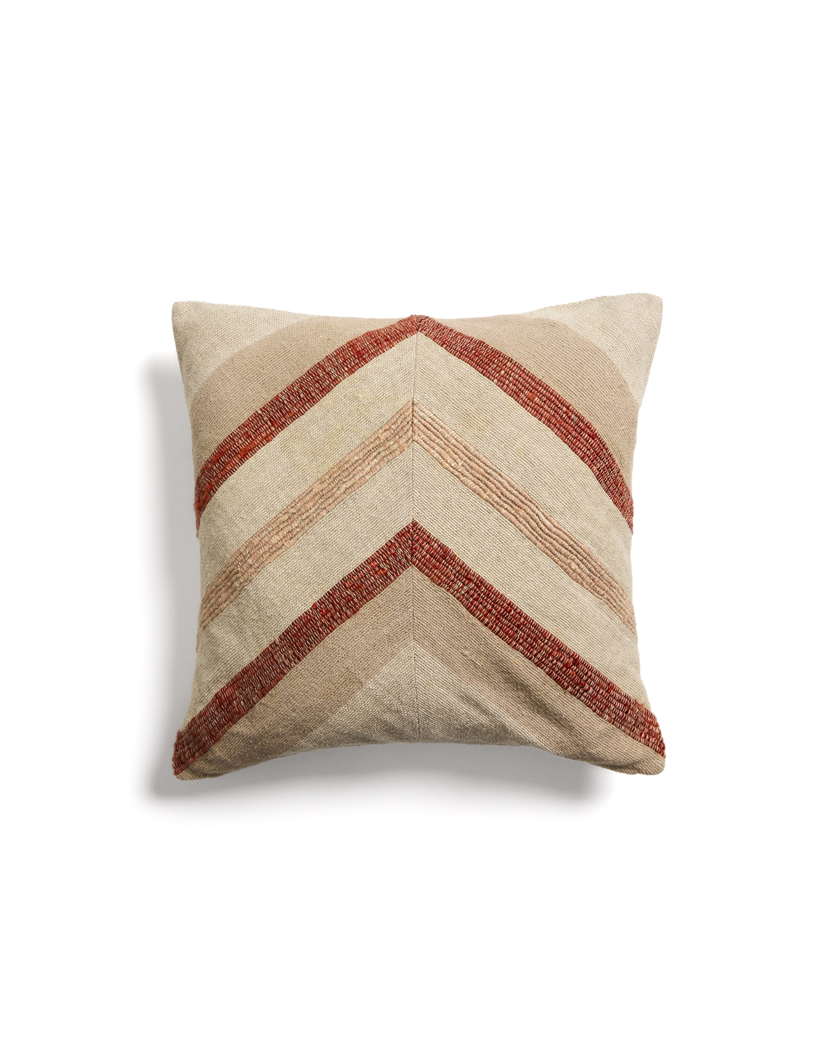 Чехол для подушки Taraia из хлопка и вискозы терракотового и бежевого цвета, 45 x 45 см La Forma 481577